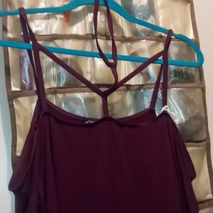 FOR 21 PLUS COLD SHOULDER TOP